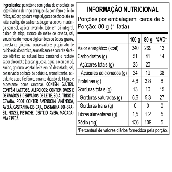 Panetone de Chocolate ao Leite 420g - Image 3