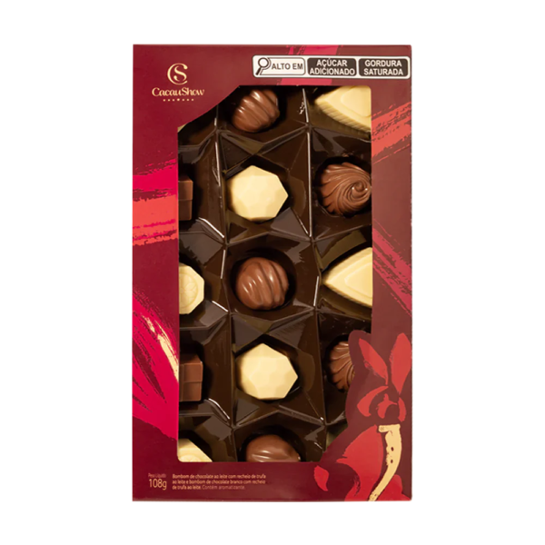 Caixa de Bombons Mini Show Classicos Sortido 108g