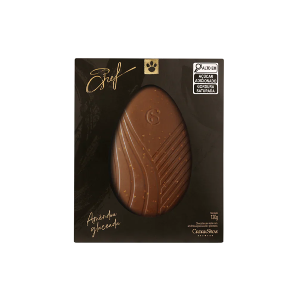 Tablete do Chef ao Leite com Amêndoas 120g