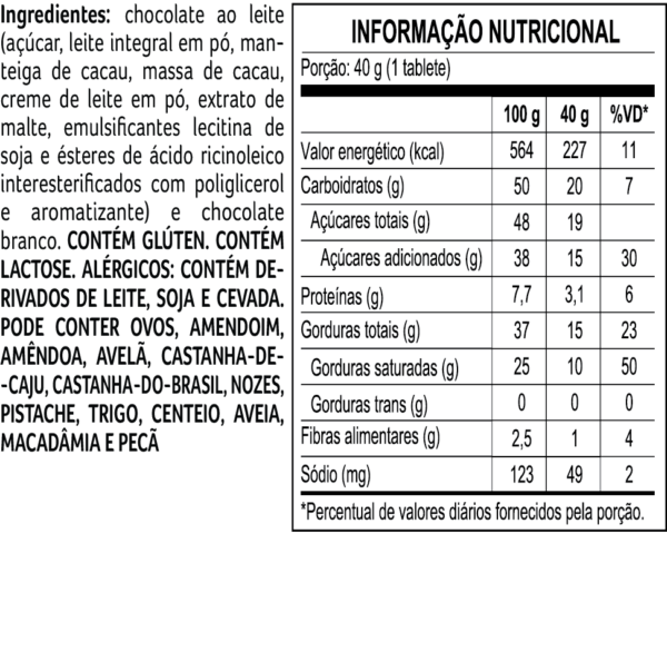 Tablete ao Leite Chocoarte Cacau Magia 40g - Image 2